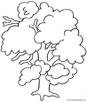 Lamina para colorear Dibujos de Frutas. Manzanas